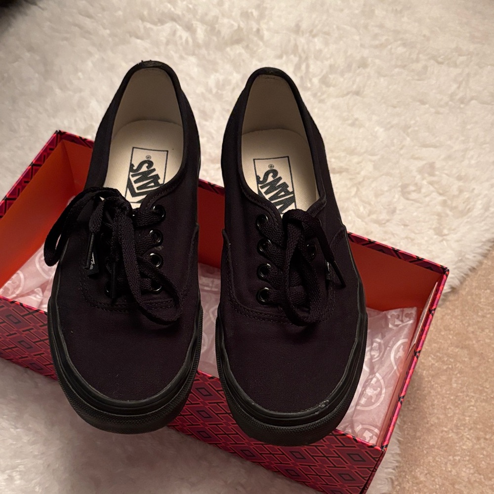 Vans Black Canvas Sneakers